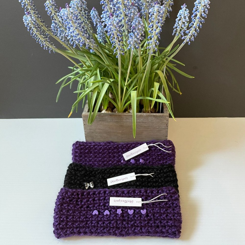 Hand knitted headband, ear warmer, Winter gifts